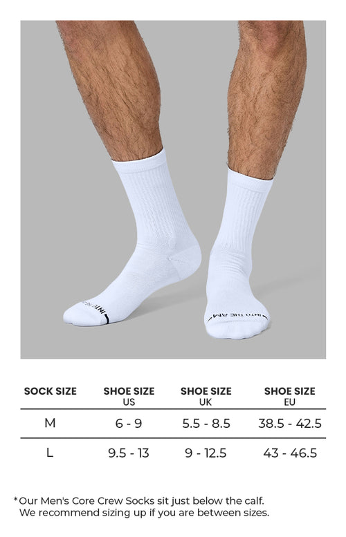 Crew Socks Size Chart