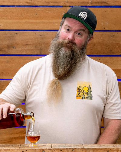 Nature Distilled Tee-Cream-Regular-Front--Model---L