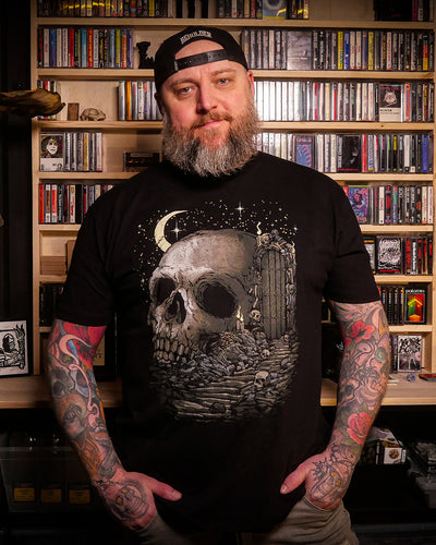 Death's Door Tee-Black-Regular-Lifestyle--Model---L