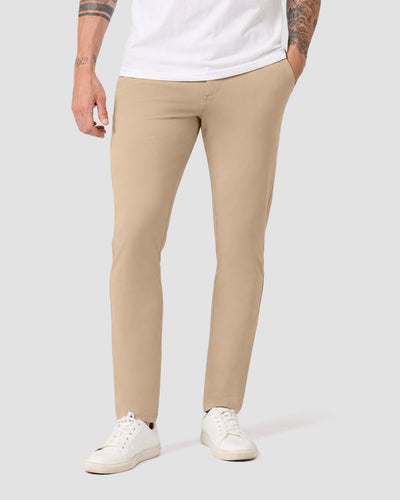 All Day Pants - Straight-Khaki-33"-Regular-Front--Model