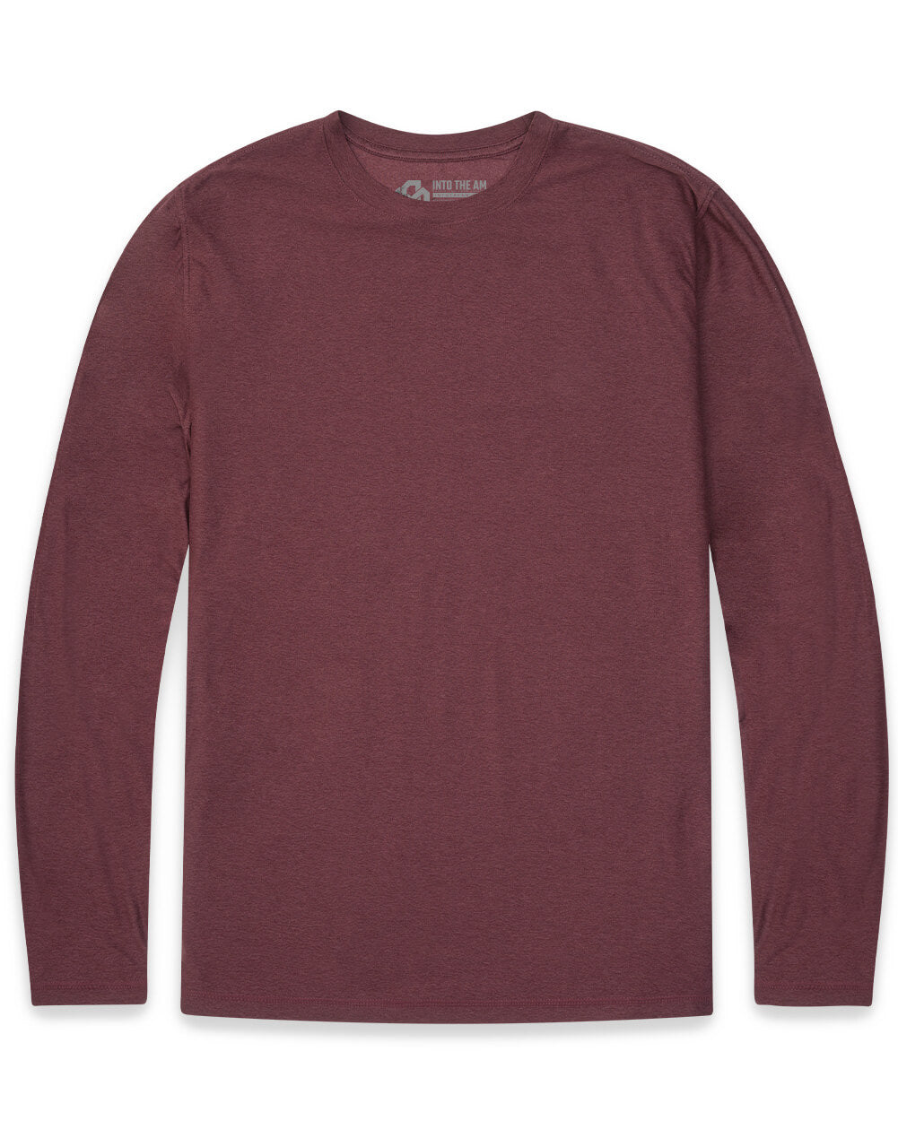 Long Sleeve Active Tee - Non-Branded-Maroon-Regular-Mock--Model---L