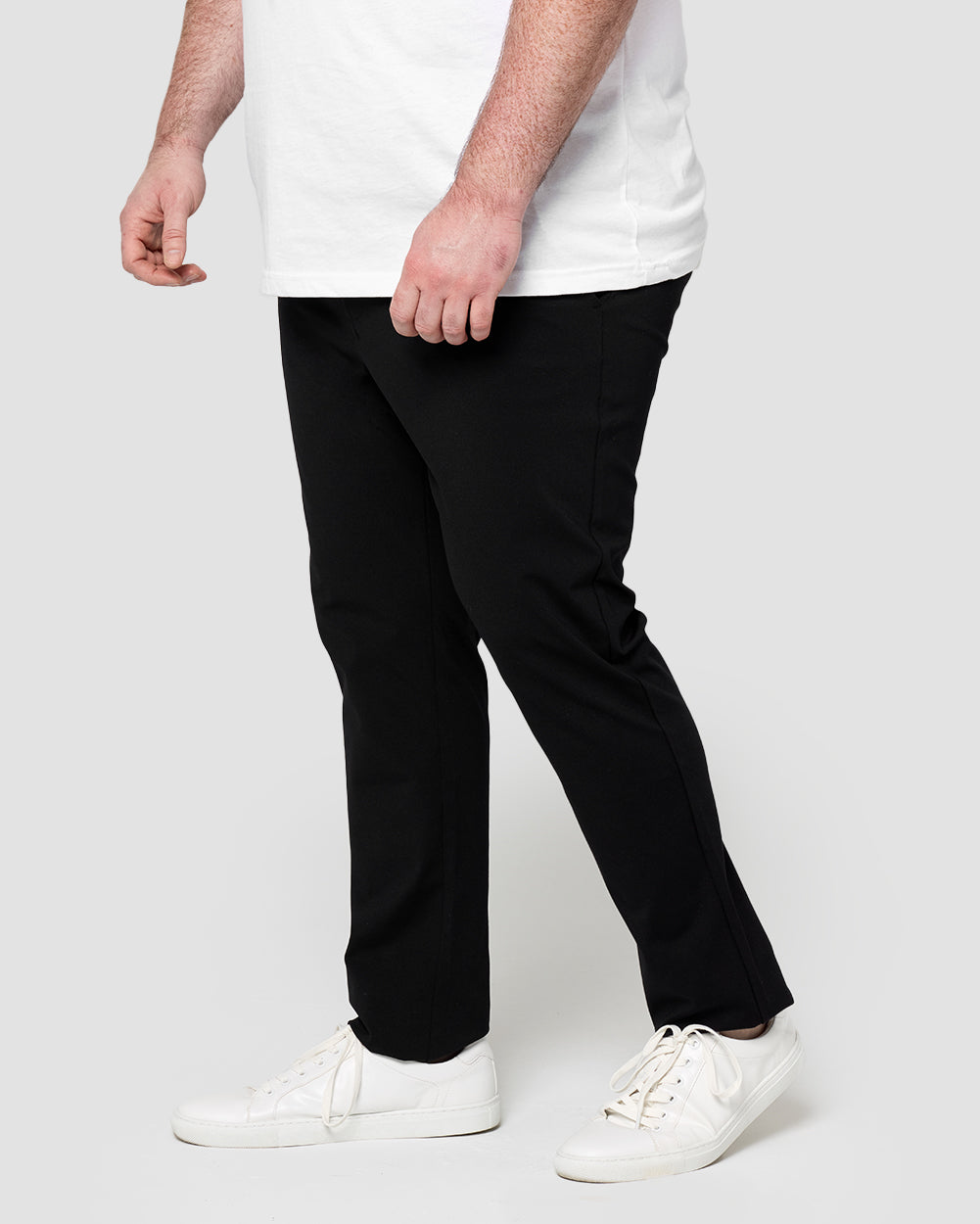 All Day Pants - Slim-Black-33"-Plus-Front--Model---40