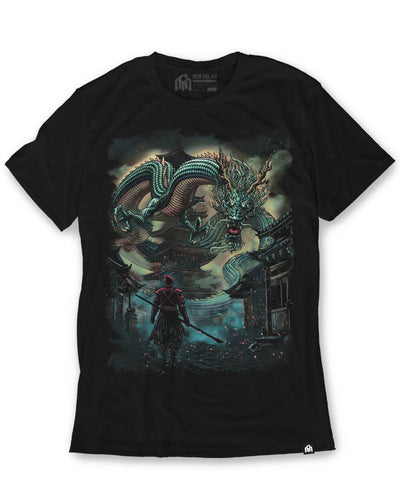 Ancient Fury Glow-in-the-Dark Tee-Black-Regular-Mock--Model---L