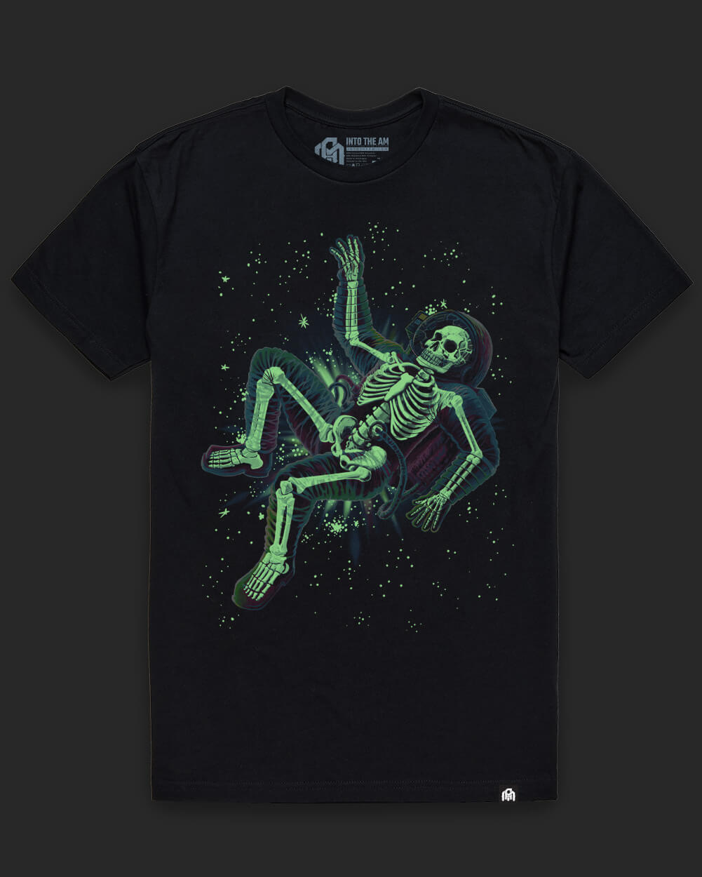 Astral Bones Glow-in-the-Dark Tee-Black-Regular-Glow--Model---L