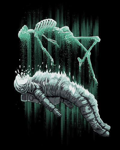 Astral Departure Glow-in-the-Dark Tee-Black-Regular-Swatch--Model---L