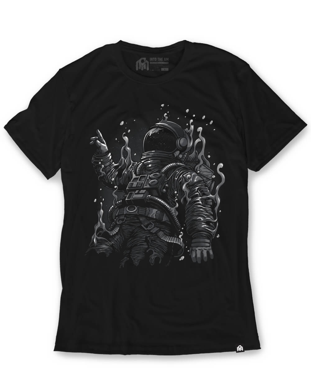 Astral Dissolve Glow-in-the-Dark Tee-Black-Regular-Mock--Model---L