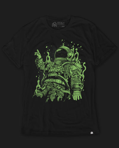 Astral Dissolve Glow-in-the-Dark Tee-Black-Regular-Glow--Model---L
