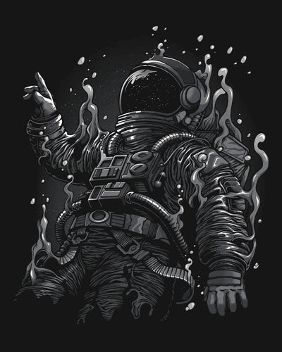 Astral Dissolve Glow-in-the-Dark Tee-Black-Regular-Swatch--Model---L