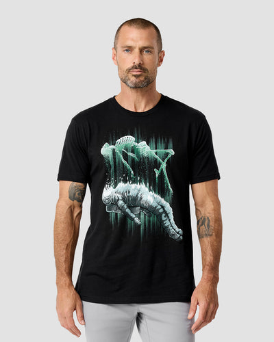Astral Departure Glow-in-the-Dark Tee-Black-Regular-Front--Model---L