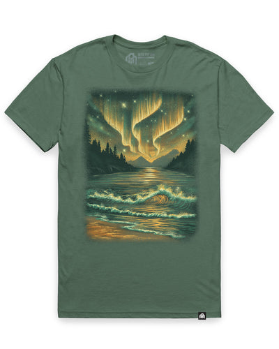 Aurora Lake Tee-Royal Pine-Regular-Mock--Model---L