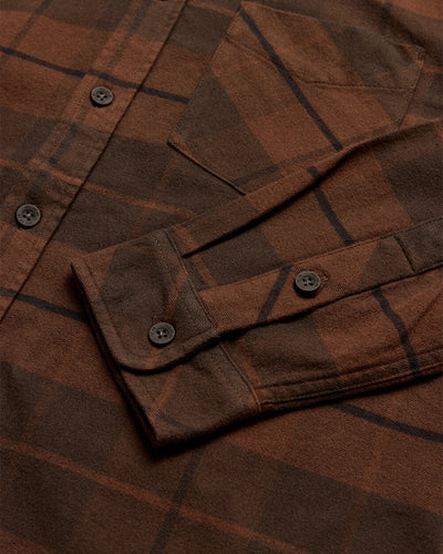 Fairbanks Flannel-Brown-Regular-Detail--Model---L