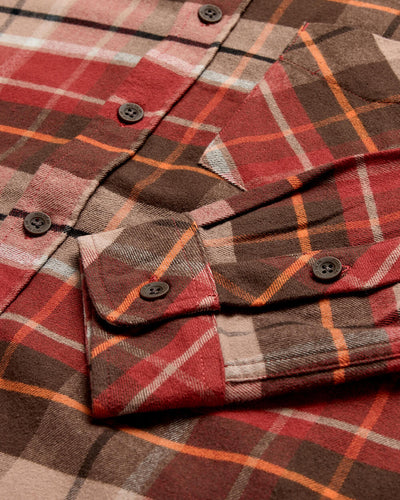 Fairbanks Flannel-Rusty Red Multi-Regular-Detail--Model---L