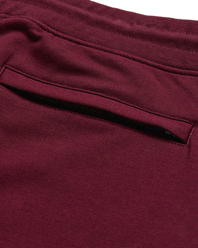 Fleece Joggers - Non-Branded-Dark Maroon-Regular-Detail 4--Zac---32