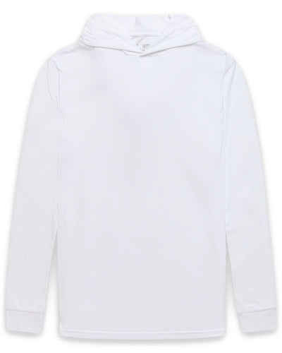 Long Sleeve Hooded Tee-White-Regular-Mock--Zac---L