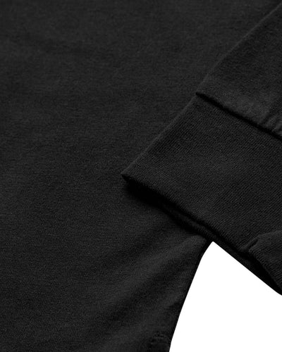 Long Sleeve Polo - Non-Branded-Black-Regular-Detail--Model---L