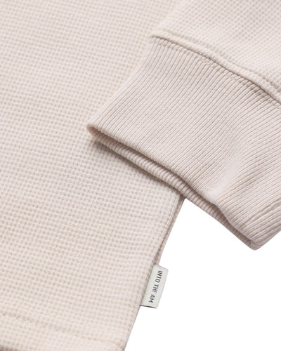 Long Sleeve Waffle Knit Henley-Beige-Detail--Model---M-Regular