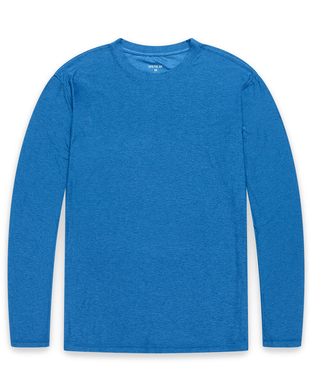 Long Sleeve Active Tee - Non-Branded-Cool Blue-Regular-Mock--Model---L