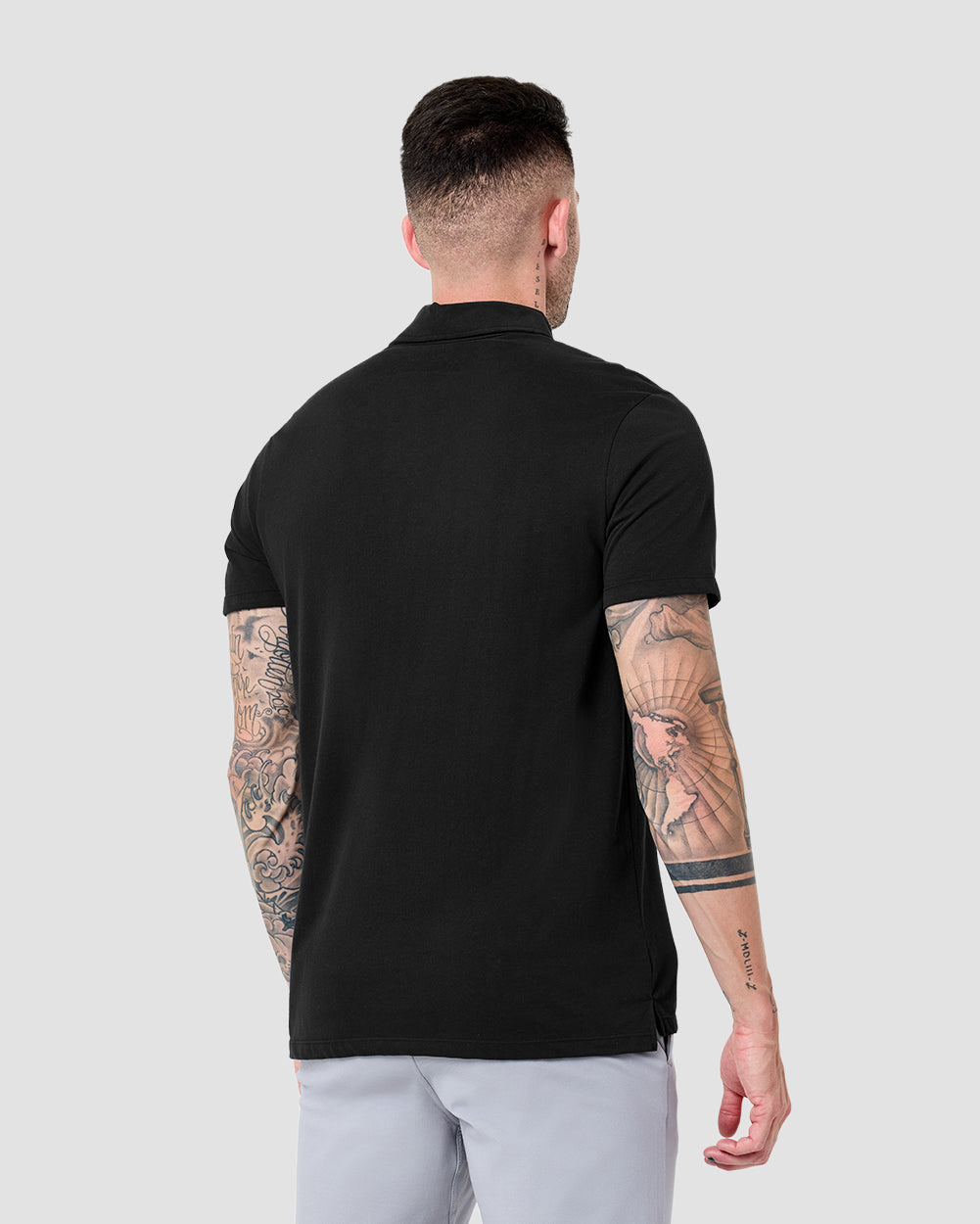 Polo-Black-Regular-Back--Model---M