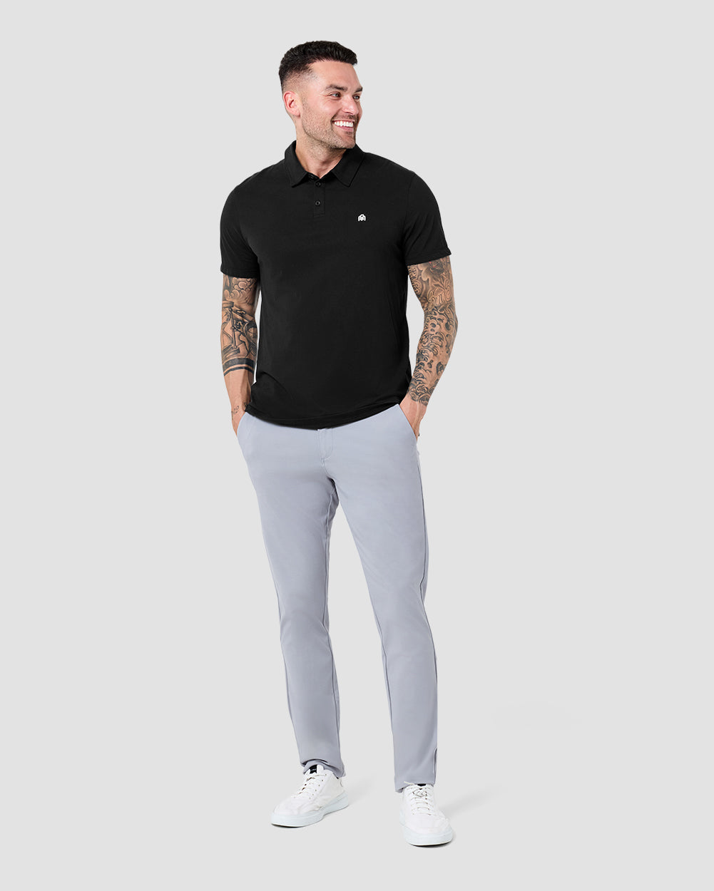 Polo-Black-Regular-Full--Model---M