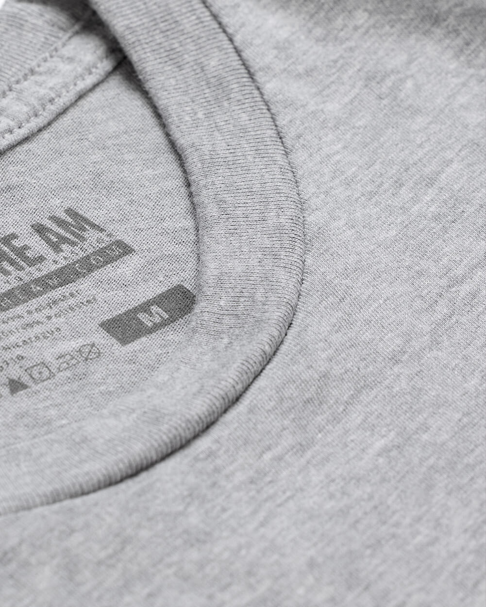 Basic Tee - Non-Branded-Grey-Reg-Regular-Detail--Model---M