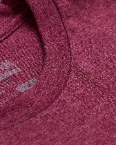 Basic Tee - Non-Branded-Heather Maroon-Detail 1--Nico---L-Regular