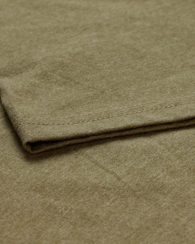 Basic Tee - Branded-Olive Green-Tall-Regular-Detail--Model---L