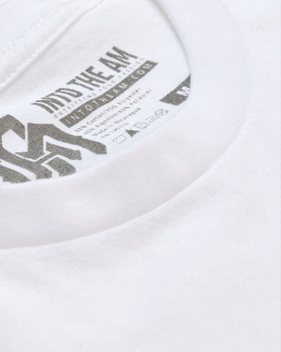 Basic Tee - Non-Branded-White-Tall-Regular-Detail--Model---M