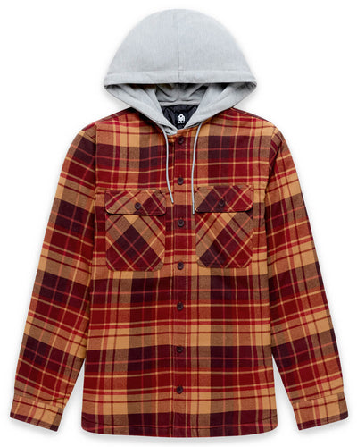 Ridgeview Flannel Jacket-Red Multi Plaid-Regular-Mock--Model---L