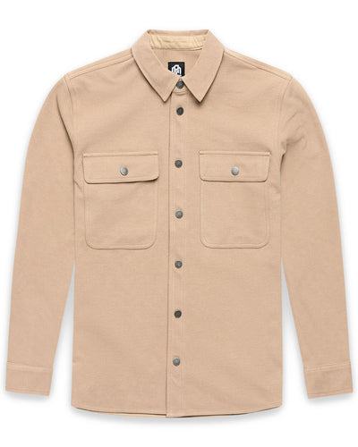 Sierra Shirt Jacket-Beige-Regular-Mock--Model---L