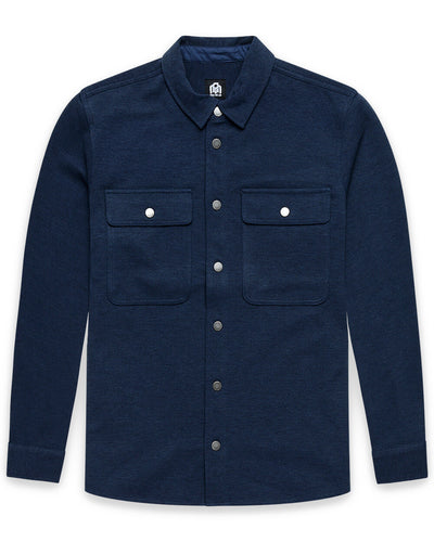 Sierra Shirt Jacket-Navy-Regular-Mock--Model---L