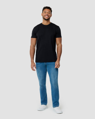 Basic Tee - Non-Branded-Black-Tall-Regular-Full--Model---M