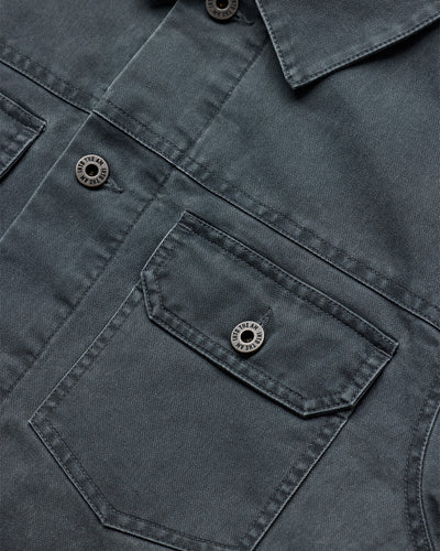 Tradesman Trucker Jacket - Non-Branded-Charcoal-Detail2
