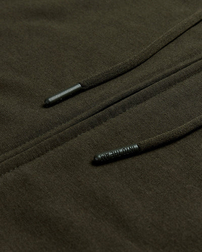 Zip-Up Hoodie - Non-Branded-Midnight Olive-Regular-Detail3--Model---L