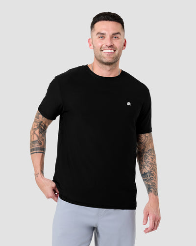 Active Tee-Black-Reg-Regular-Front--Model---L
