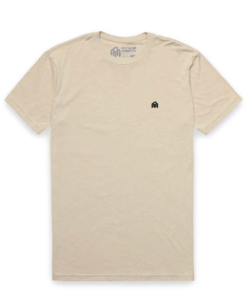 Basic Tee - Branded-Cream-Reg-Regular-Mock--Model---L