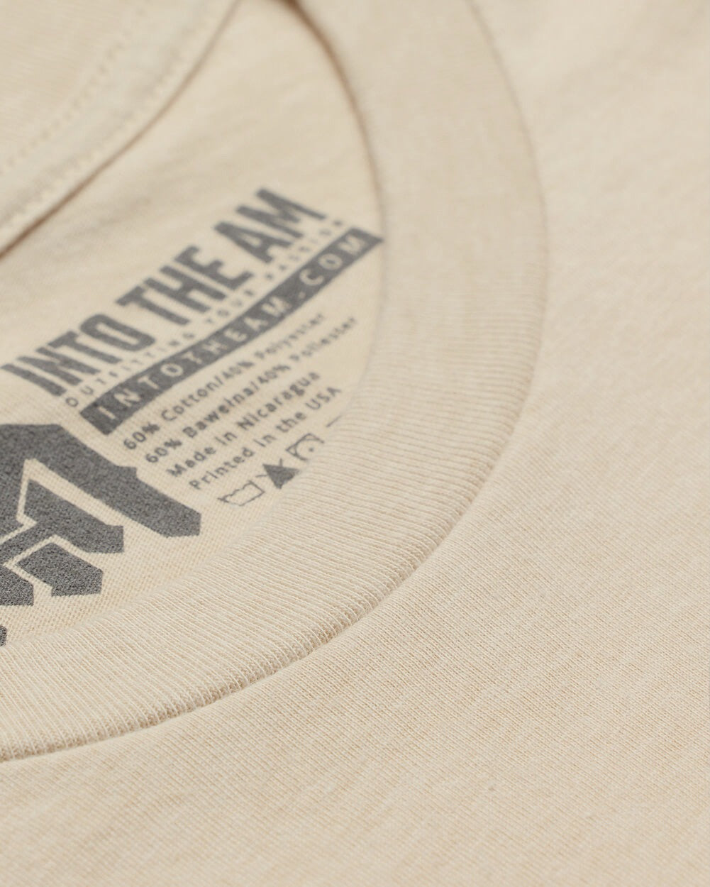 Basic Tee - Branded-Cream-Tall-Regular-Detail--Model---L