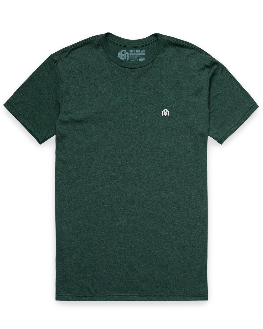 Basic Tee - Branded-Forest Green-Mock--Model---M-Regular