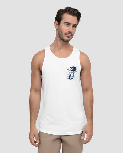 Beach Bungalow Tank-White-Regular