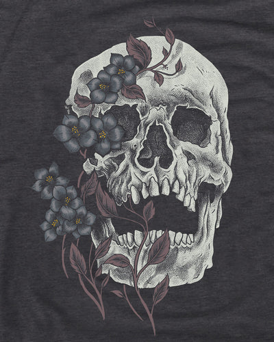 Bone Blossom Tank-Charcoal-Regular-Swatch--Model---L