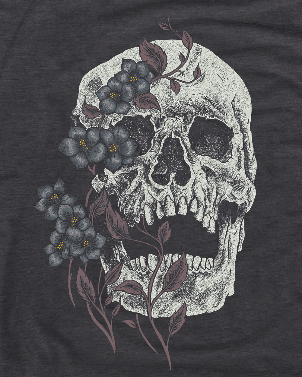 Bone Blossom Tank-Charcoal-Regular-Swatch--Model---L