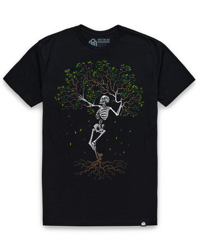 Bone Grove Tee-Black-Regular-Mock--Model---L