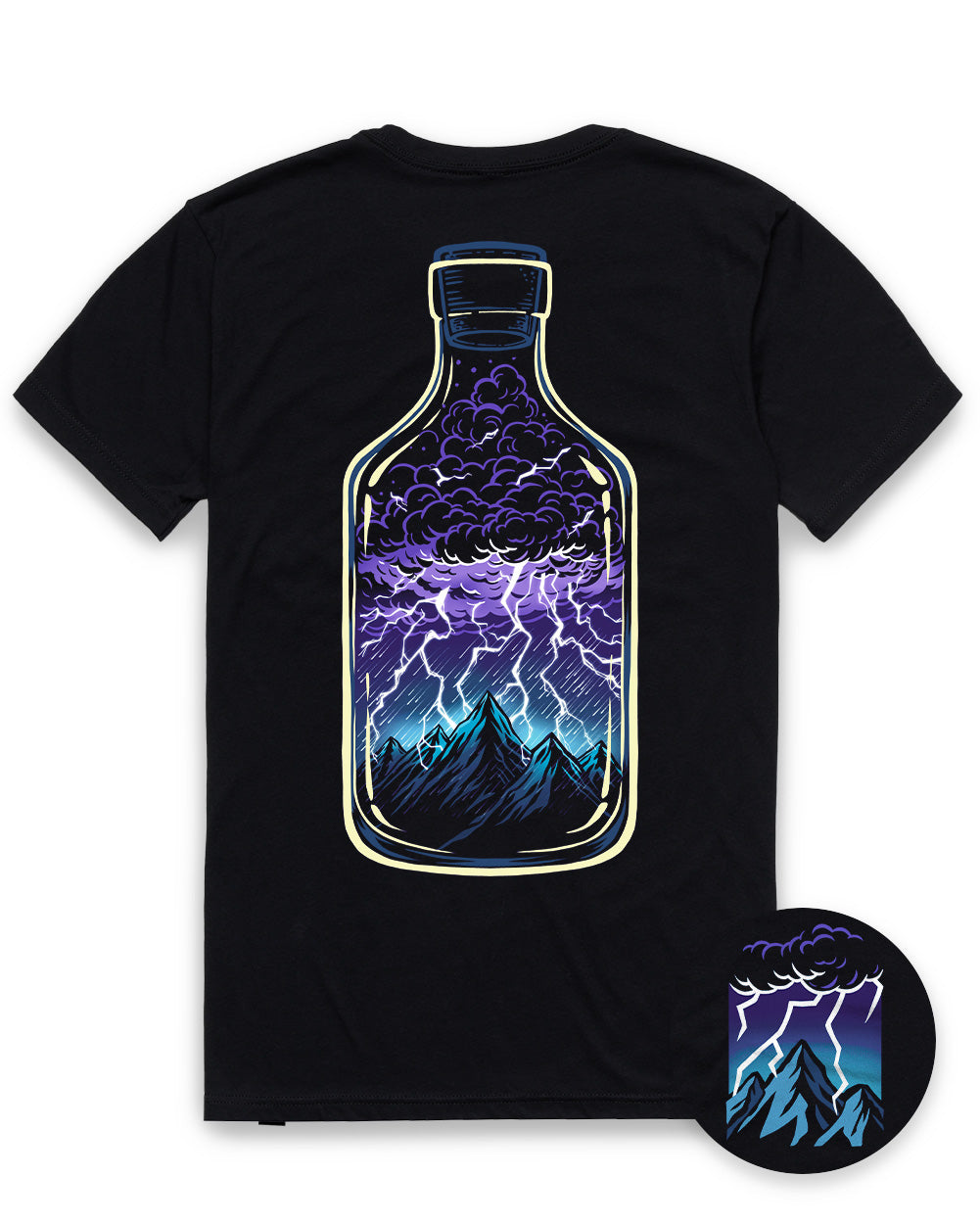 Bottled Chaos Tee-Black-Regular-Mock--Model---L
