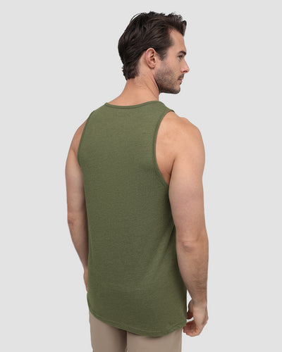 Tank - Branded-Olive Green-Regular-Back--Alex---M