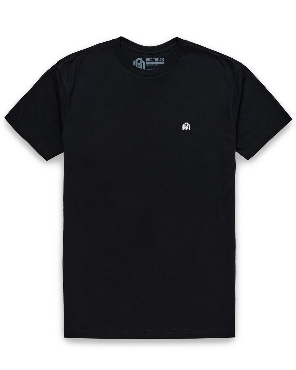 Basic Tee - Branded-Black-Mock--Model---M-Regular