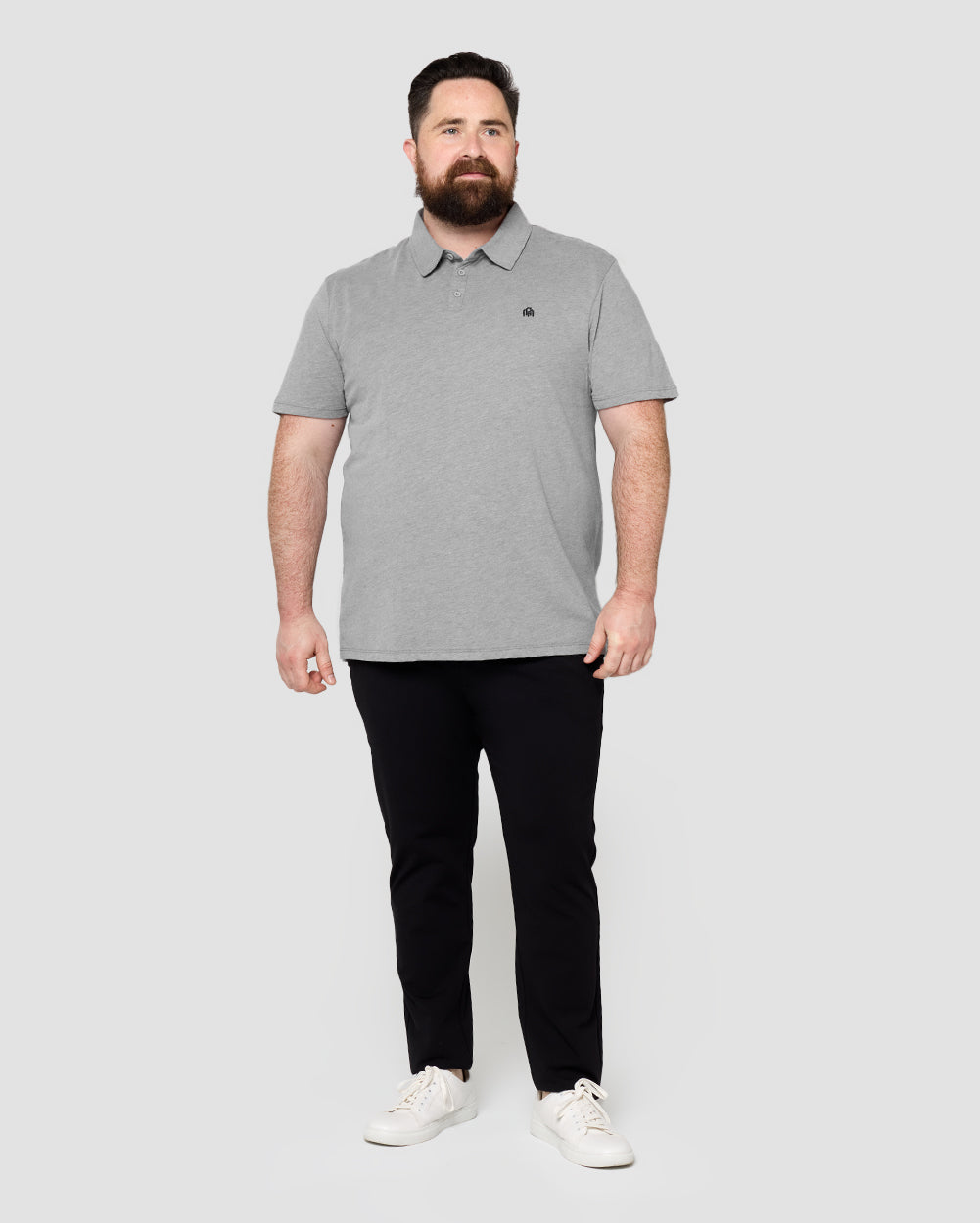 Polo - Branded-Grey-Full--Ross---2XL-Regular