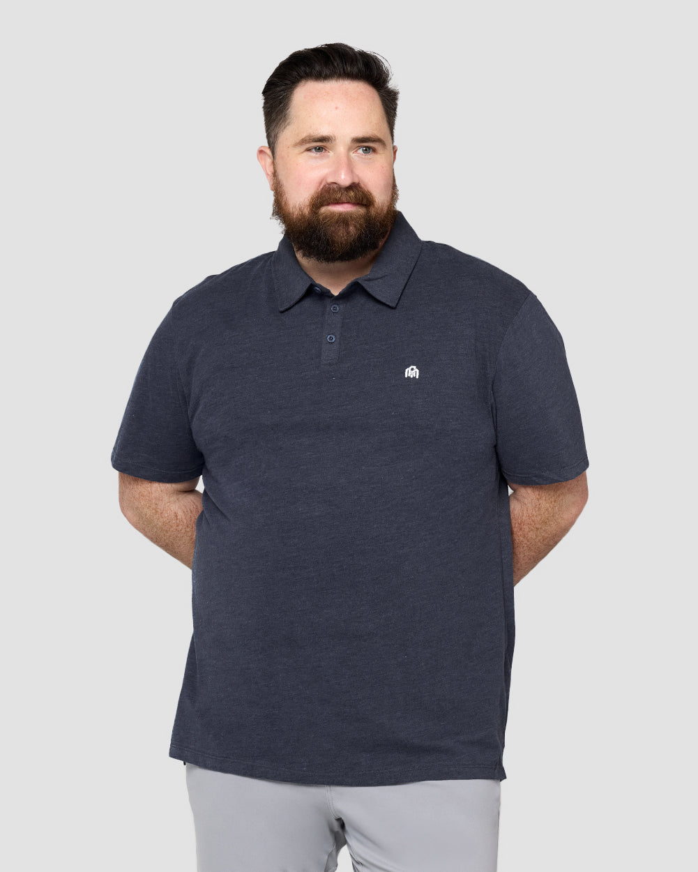 Polo - Branded-Navy-Front--Ross---2XL-Regular