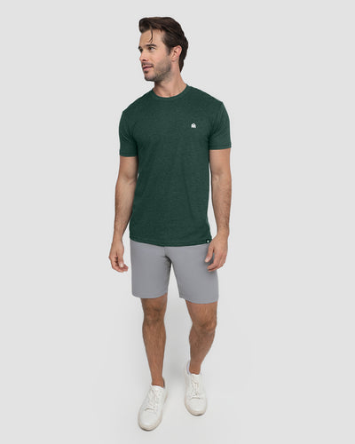 Basic Tee - Branded-Forest Green-Full--Model---M-Regular