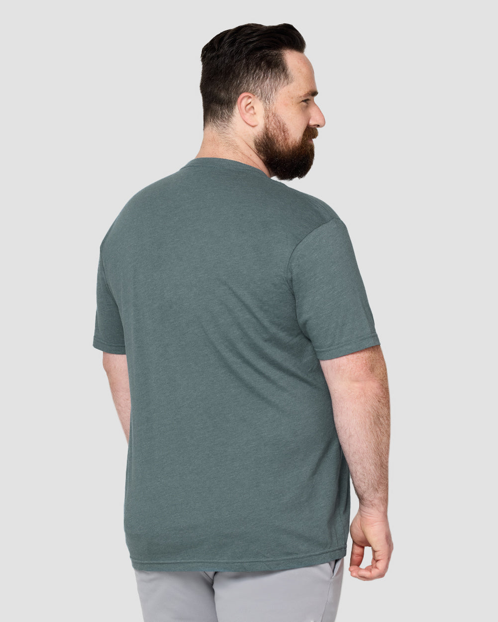 Basic Tee - Branded-Indigo-Reg-Regular-Full--Model---L