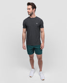 Active Shorts - Branded-Dark Teal-Full--Alex---M