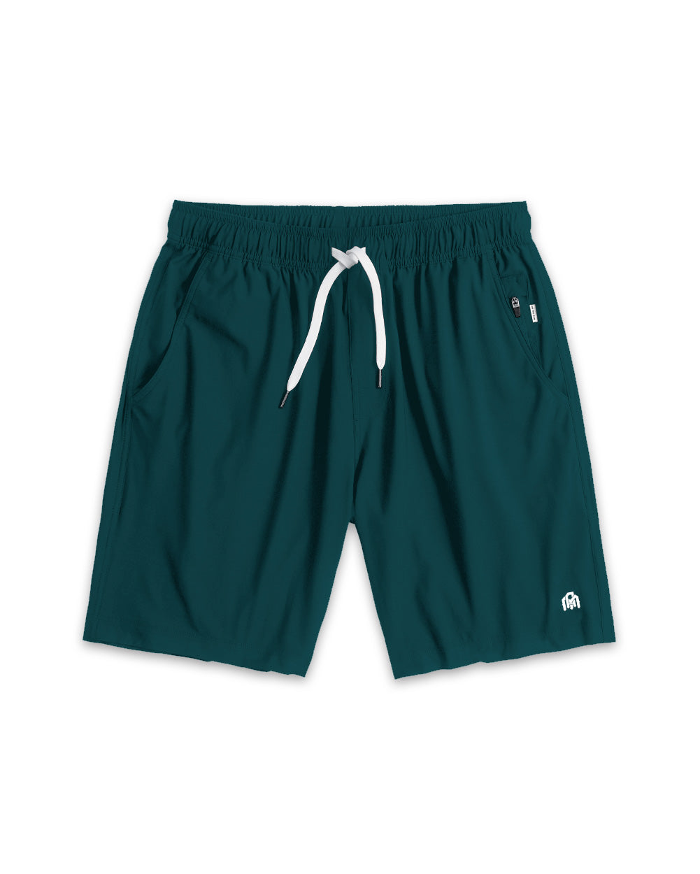Active Shorts - Branded-Dark Teal-Mock--Alex---M